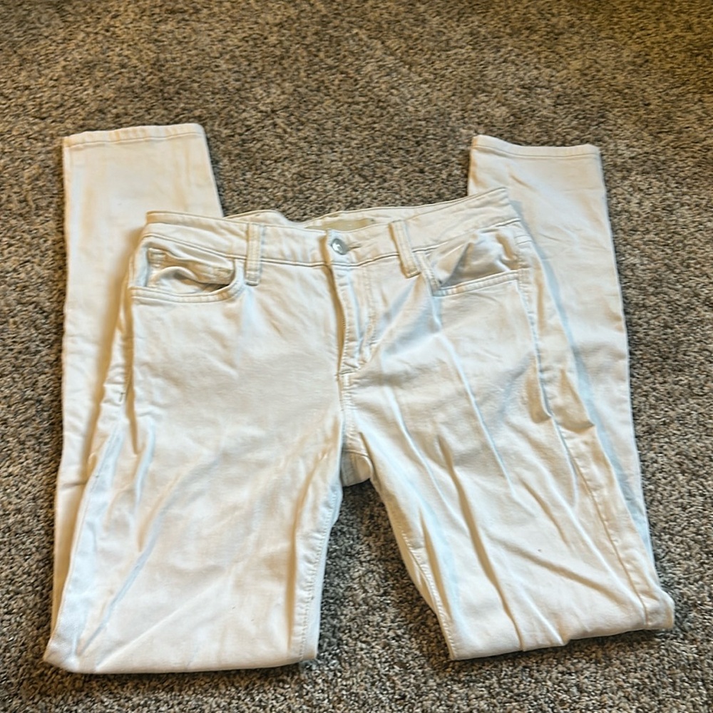 Joe’s skinny white jeans